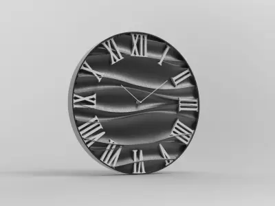 60 cm wall clock storm model 3D print model