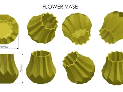Flower Vase 3D print model get
