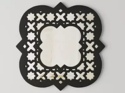 Quatrefoil Wall Mirror 3D model
