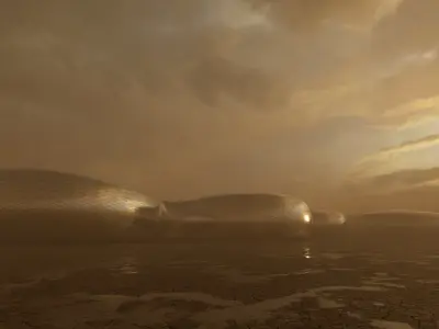 Gallery exibition pavillion max 3d model Low-poly 3D model