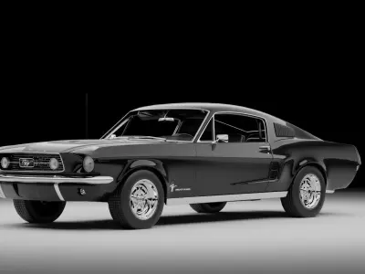 1967 Mustang Fastback 3D model