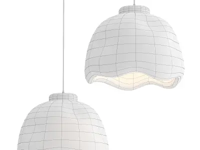 Bells Speckled Pendant Lamp Low-poly 3D model
