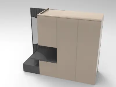 Pingu Cloakroom Low-poly 3D model