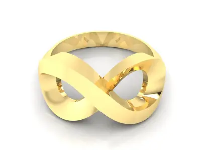 Ring M44 The luxury female ring wedding 3D print model
