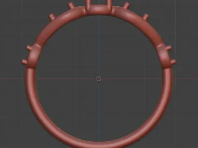 Gold Cascade Multicolor Ring - 3D Free print ready  Free 3D print model