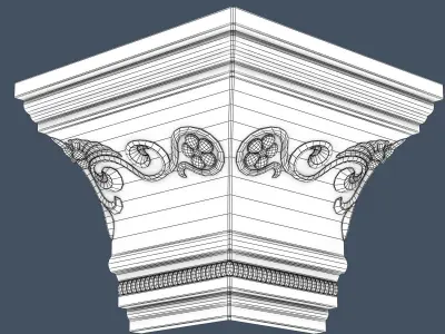 Decorative Crown Molding 3D model order