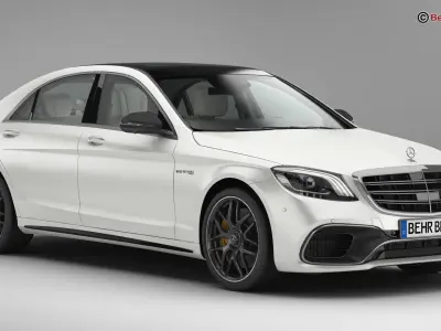 Mercedes S Class AMG S63 2018 3D model