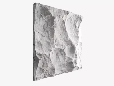 208-RockPanel piece of rock 3D model