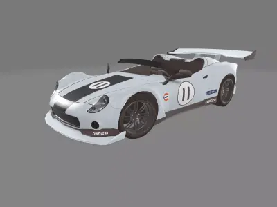 c7 track car 3D model