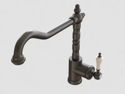 Glittran kitchen mixer tap faucet 3D model