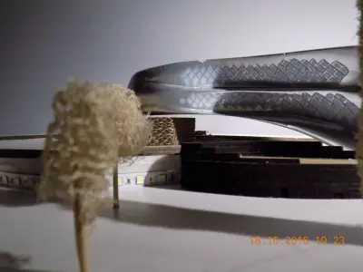 Parametric Zaha Hadid style building 3D model