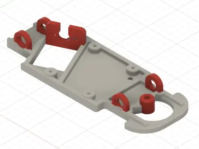 Slotcar Chassis Universal  RevoSlot 132 3D Print Model 3D print model