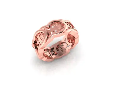 Mosque muslim ring model 1 3D print model
