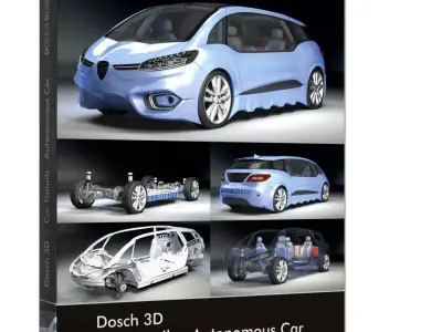 DOSCH 3D - Car Details - Autonomous Car 3D model