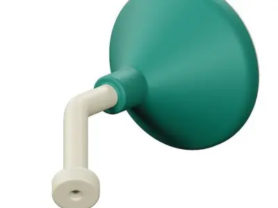 Plastic Luxury Shower Head 3D model