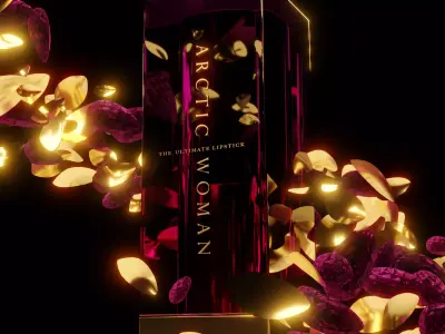 Golden Petal Animation 3D model