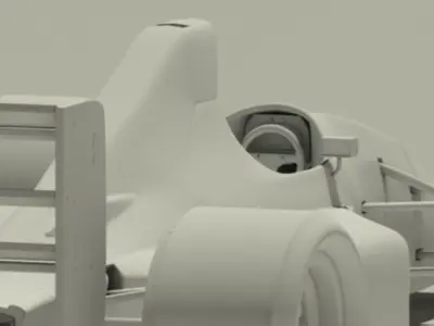 Jordan 191 Formula 1 racing car 3D model