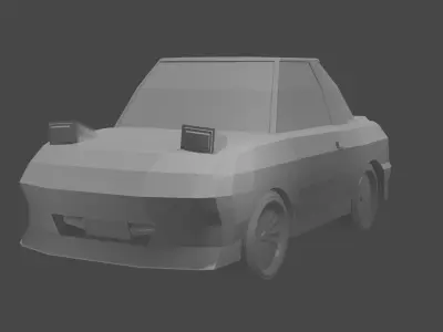 Low Poly Mazda RX7 Low-poly 3D model