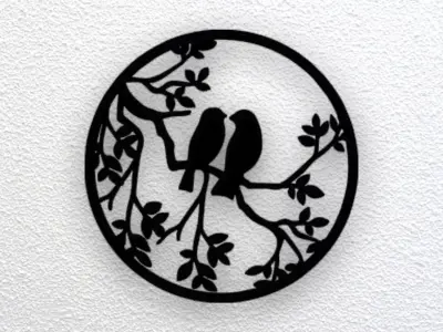 Bird Wall Art 3D print model get