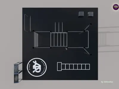  Urban Sports - Adidas Runner - Outdoor Kit Set - PBR lowpoly Low-poly 3D model