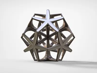 Geometric Sculpture Low-poly 3D model purchase