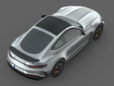 Mercedes-Benz AMG GT Coupe 2024 Low-poly 3D model