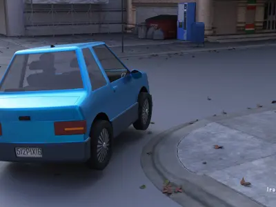 CarToon  Basic Car two doors 3D model