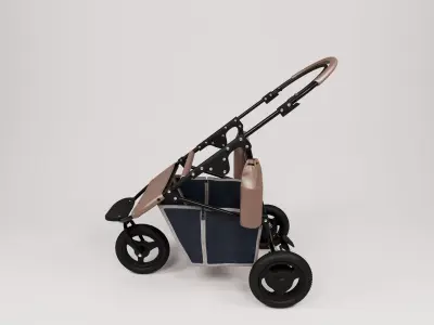 dog stroller 3D model