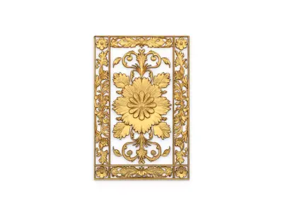classical door decor 05 3D model