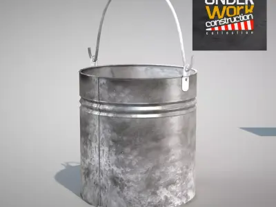 Construction - iron bucket 3D model