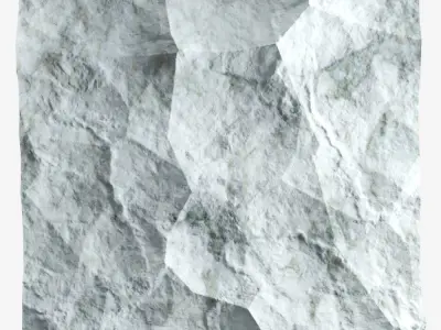 457-RockPanel piece of rock 3D model