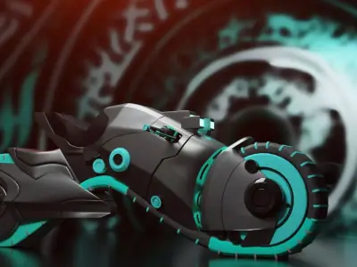 Sci-Fi new bike 3D model