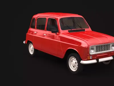 1978 Renault 4 3D model