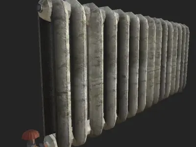 Radiator Low-poly 3D model