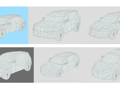 Low-Poly Car Pack 020 - City Chic