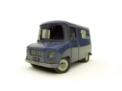 Cartoon Cargo Truck Low-poly 3D model