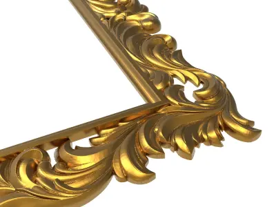 carved frame 3D model 48