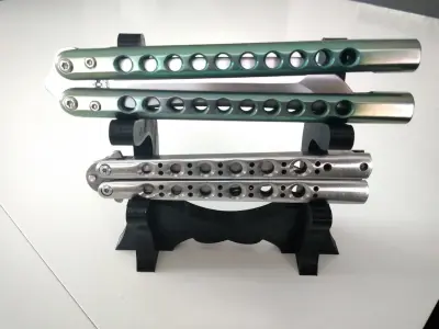 Bali-holder Balisong Knife Stand  Free 3D print model