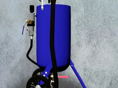 10 gal Sandblasting Pot 3D model