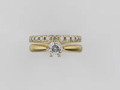 Wedding Rings 91333 3D print model