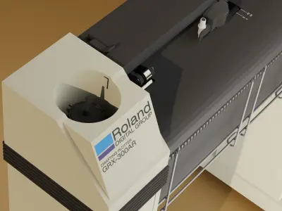 Roland GRX-300AR Plotter  3D model