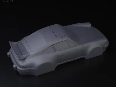 Porsche 911 simplified decorative model 3D print model