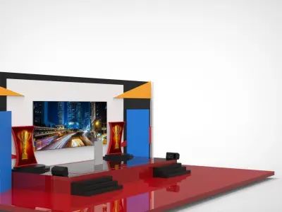 Indoor stage 3D model