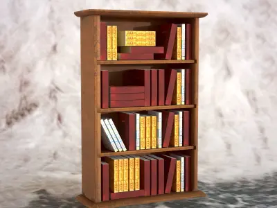 Mini library kit 3D model