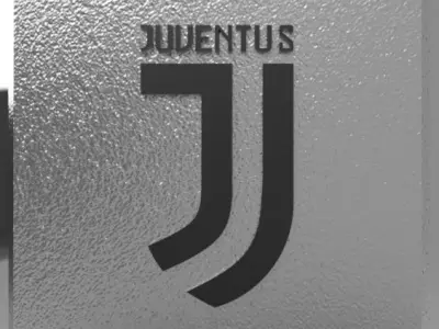 Juventus foot ball club logo 3D model