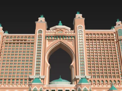 Atlantis Palm Jumeirah 3D model