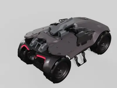 vehicle combat scifi transport  3D model