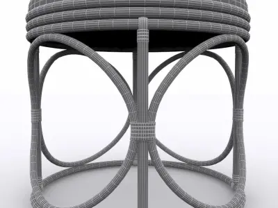 Cane Stool 3d Model 3D model