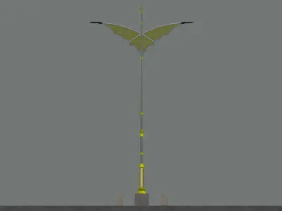 Decorative Lighting Pole Type-1 3D model