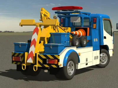 Japan Auto Towing truck 3D model